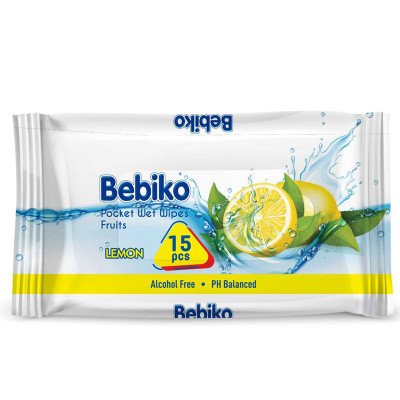 15 Lingettes de poche antibactériennes BEBIKO