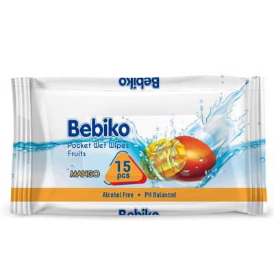 15 Lingettes de poche antibactériennes BEBIKO