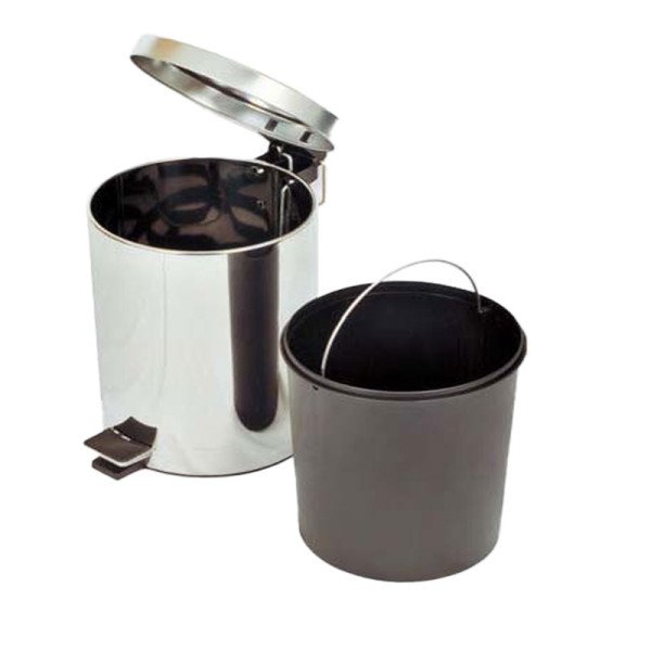 Poubelle à pédale 5L inox