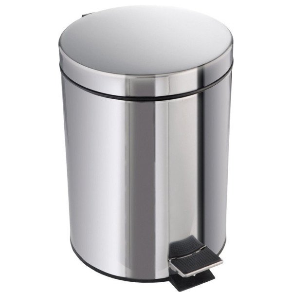 Poubelle à pédale 12L inox