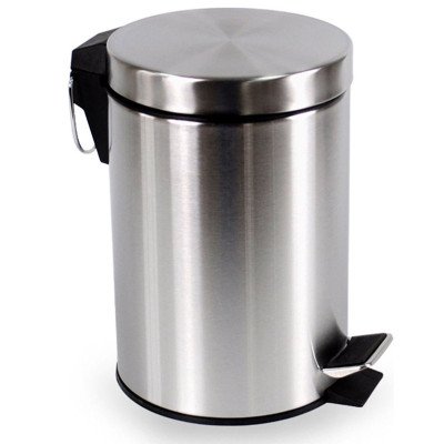 Poubelle à pédale 20L inox