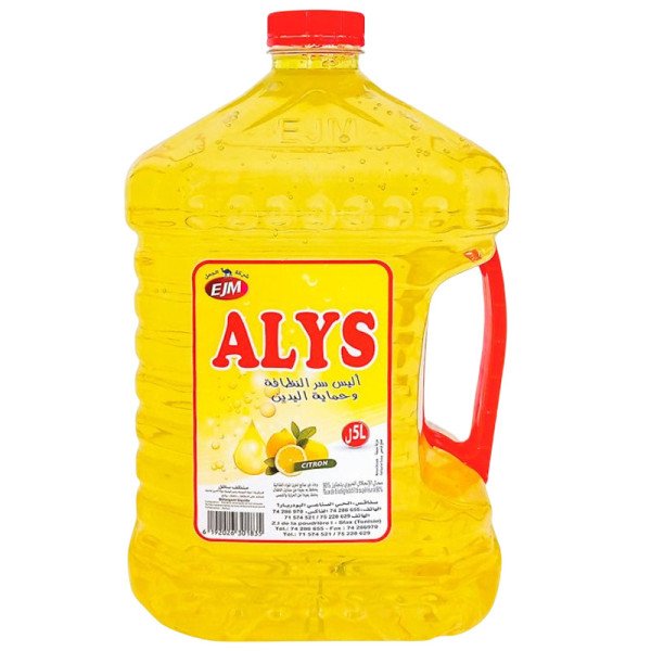 Liquide vaisselle citron alys jmal 5L