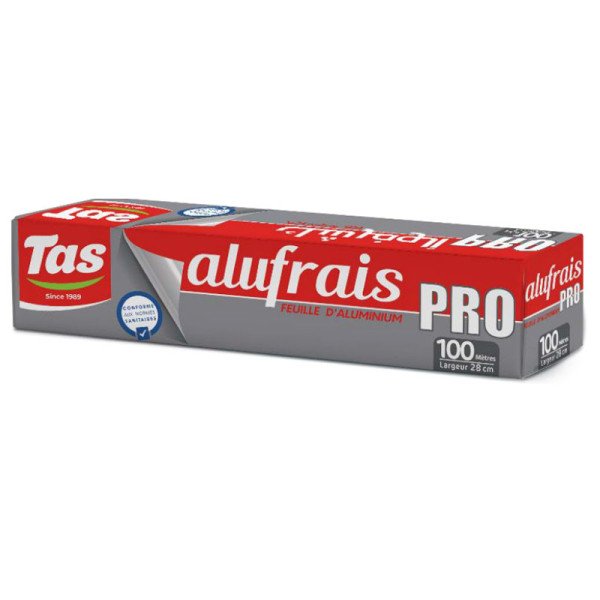 Rouleau papier aluminium 100M ALUFRAIS PRO