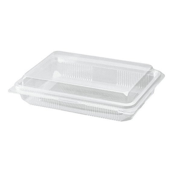 Barquette Baklawa + couvercle en plastique transparente 300 ml